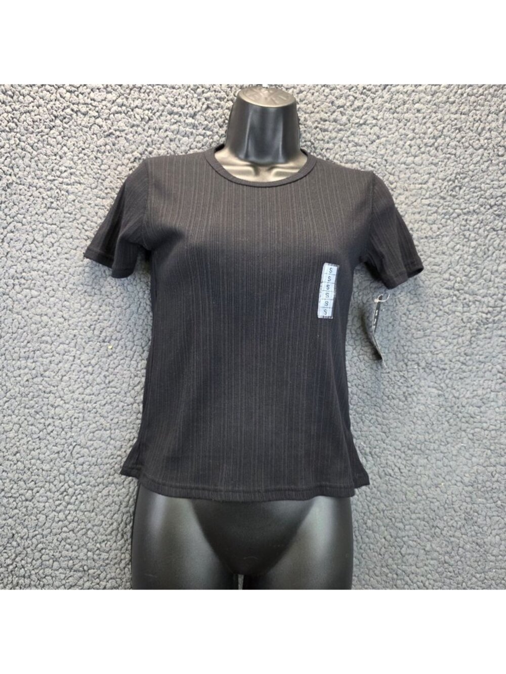 Rafael Whimsygoth Ribbed Top S Black Cotton Casual Indie Witchy Fairy Grunge